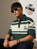 Striped Polo: Court Vibes Oversized Polos