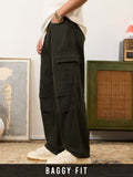 Cargo Denims: Dark Sage Men Cargo Jeans