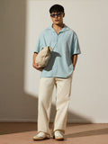 Oversized Shirt: Robin Blue Men Textured Shirts