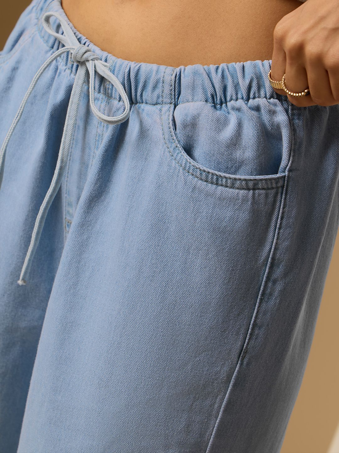 Pull-On Denim: Rosette Women Pull on Denims