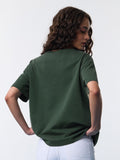 Tibetan Tales: Snow Lion Women Oversized T-Shirts