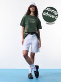 Tibetan Tales: Snow Lion Women Oversized T-Shirts