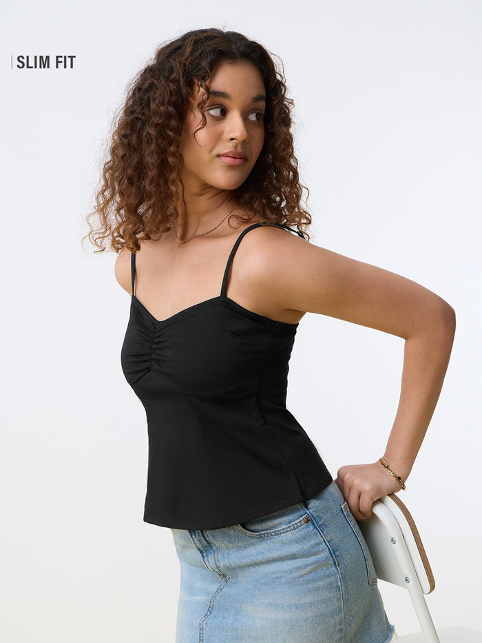 Essential Solids: Sable Black Women Fashion Tops