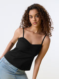 Essential Solids: Sable Black Women Fashion Tops