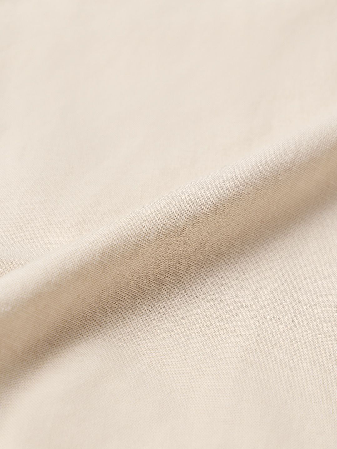 Cotton Linen: White Creme Cotton Linen Shirts