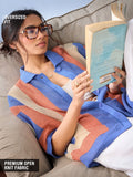 Open Knit Shirt: Carnelian Women Oversized Shirts