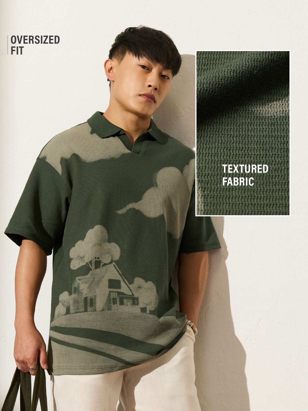 Textured Polo: Landscape Textured Polos