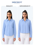 Cotton Linen Shirt: Wheat Women Super Oversized Shirts
