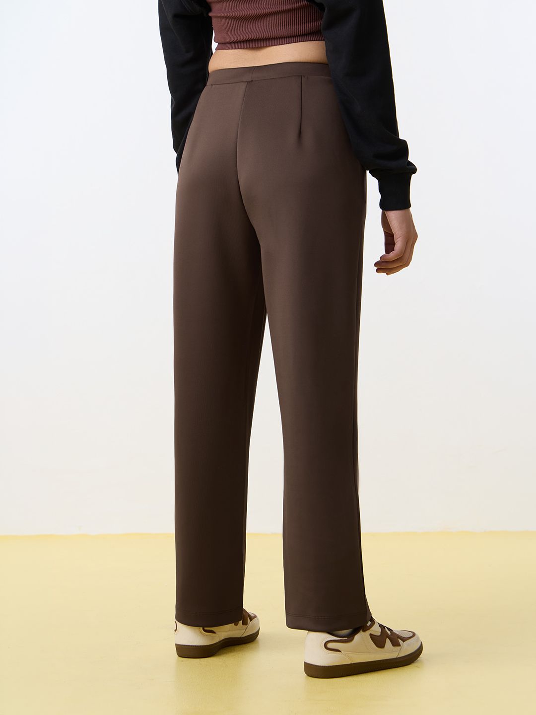 Premium Scuba Joggers: Hazelnut Brown Women Slim Joggers