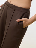 Premium Scuba Joggers: Hazelnut Brown Women Slim Joggers