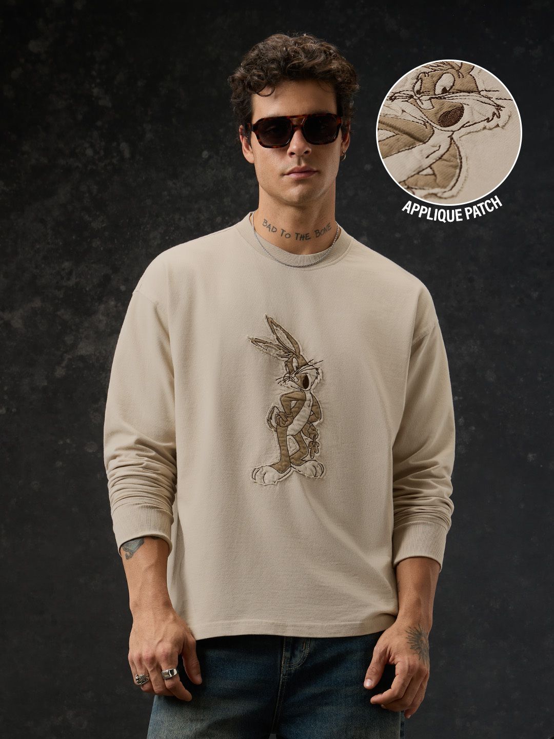 Bugs Bunny: Minimalistic Oversized Full Sleeve T-Shirts