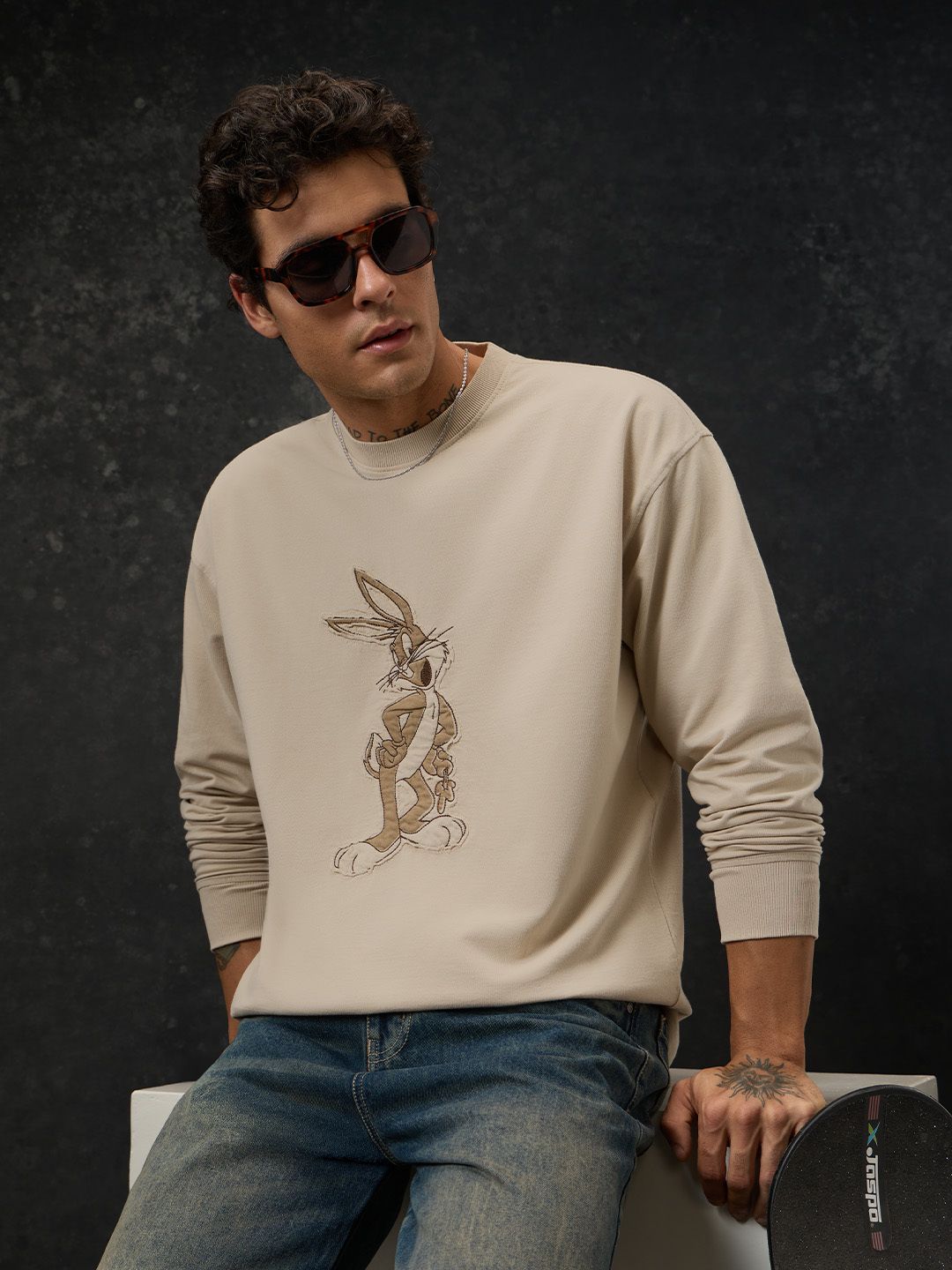 Bugs Bunny: Minimalistic Oversized Full Sleeve T-Shirts