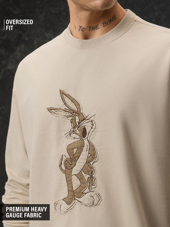 Bugs Bunny: Minimalistic Oversized Full Sleeve T-Shirts