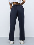 Premium Scuba Joggers: Navy Blue Women Slim Joggers