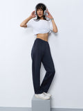 Premium Scuba Joggers: Navy Blue Women Slim Joggers