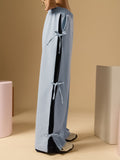 Core Solid Joggers: Grey Matter Women Wide Joggers