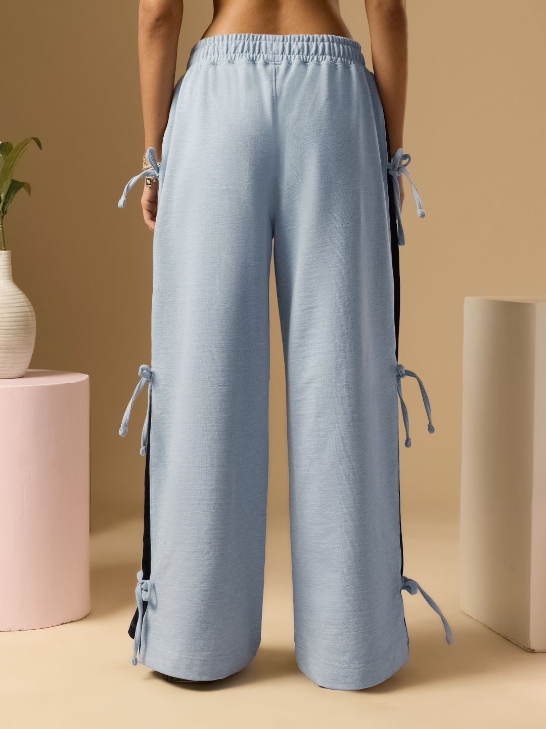 Core Solid Joggers: Grey Matter Women Wide Joggers