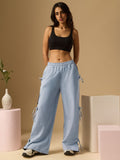 Core Solid Joggers: Grey Matter Women Wide Joggers