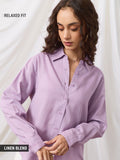 Easy Solids: Orchid Women Relaxed Shirts