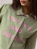 Plaid Shirt: Side Eye Women Relaxed Shirts