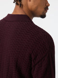 Flatknit Textured: Wine Classic Polos