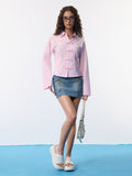 Cotton Linen Shirt: Blush Heritage Women Fitted Shirts