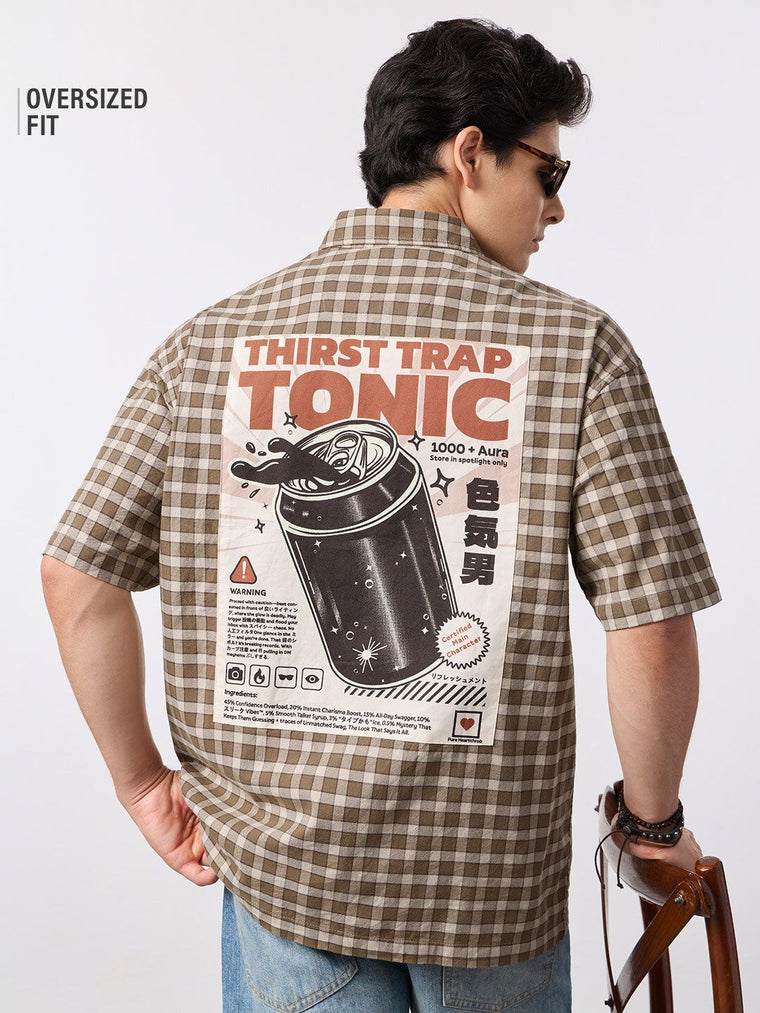 Zipper Shirt: Thirst Trap Oversized Shirts