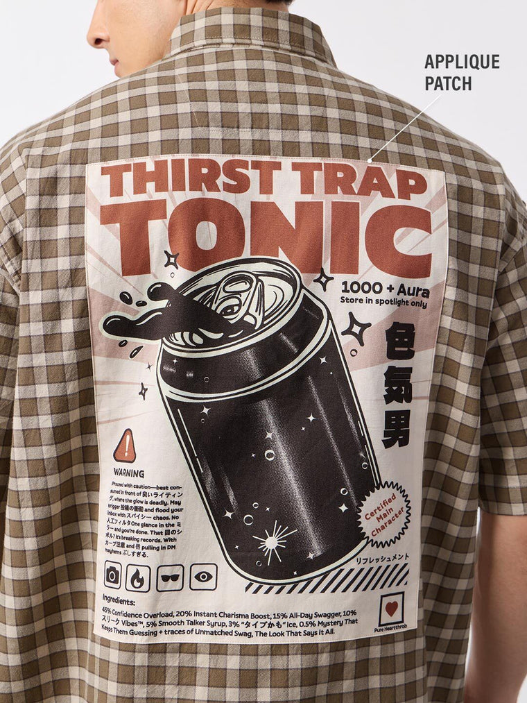 Zipper Shirt: Thirst Trap Oversized Shirts