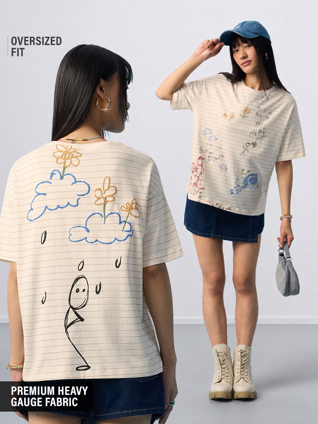 TSS Originals: In My Head Women Oversized T-Shirts