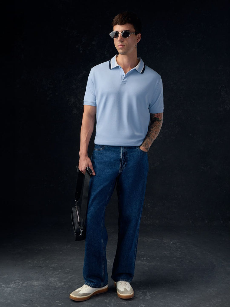Premium Polo: Sky Blue Classic Polos