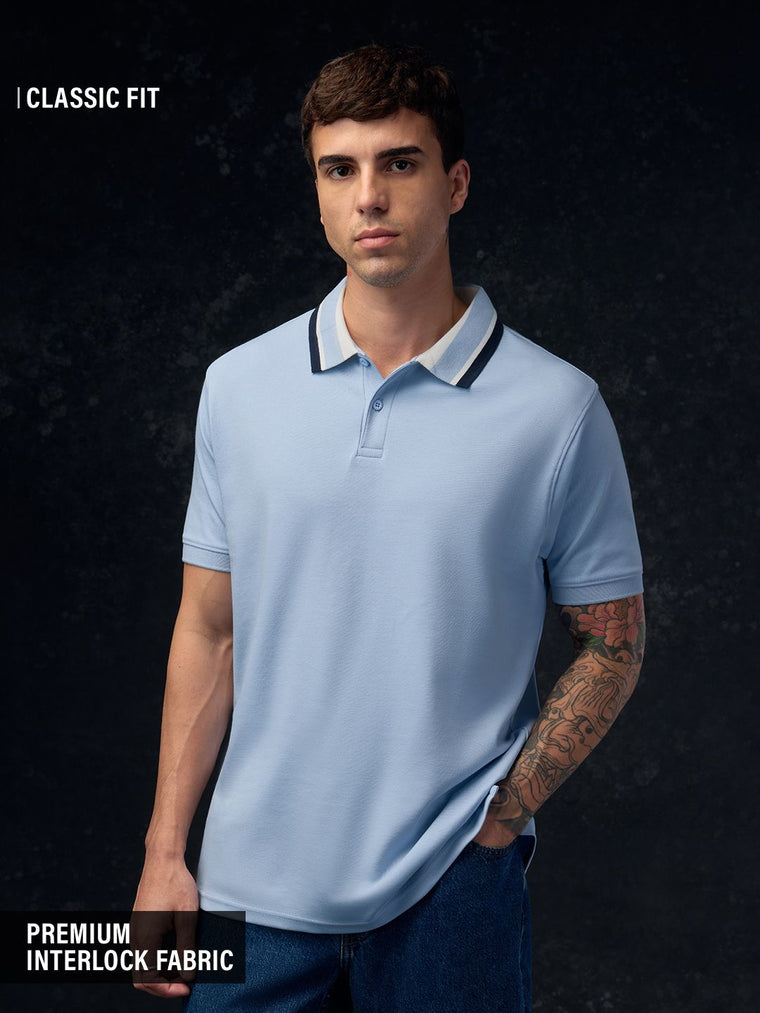 Premium Polo: Sky Blue Classic Polos