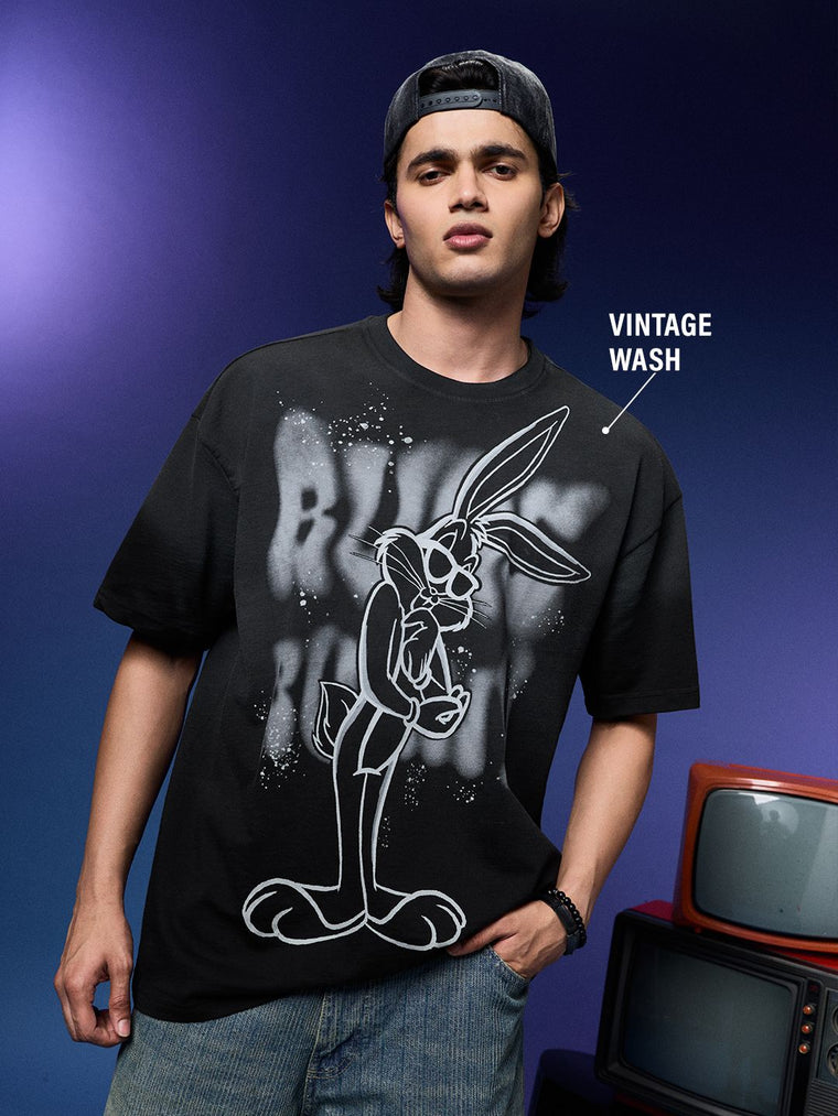 Looney Tunes: Vintage Bunny Oversized T-Shirts