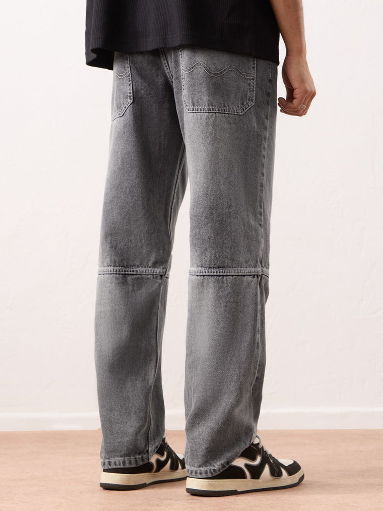 Straight-Fit Denim: Midnight Men Straight Fit Jeans