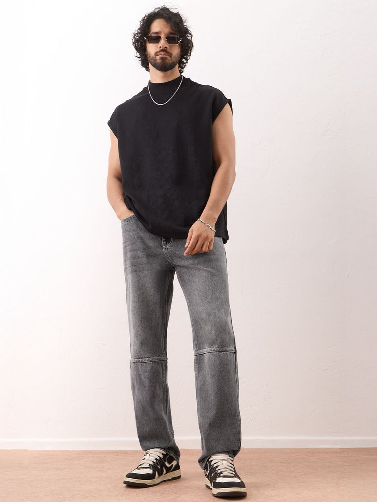 Straight-Fit Denim: Midnight Men Straight Fit Jeans