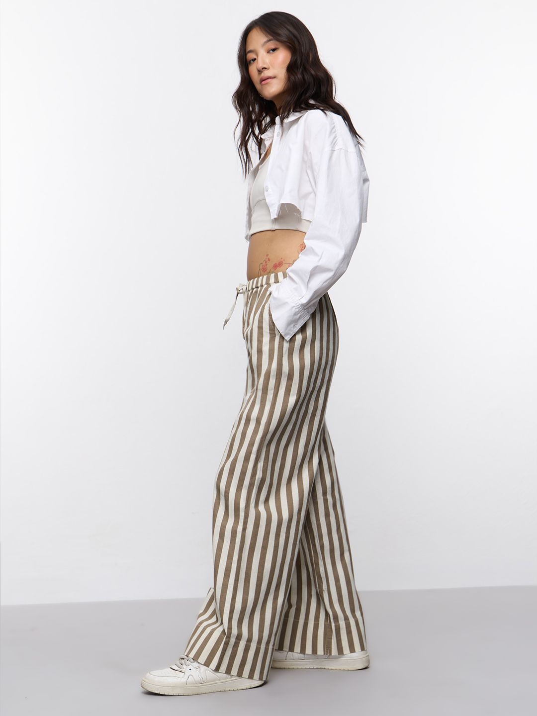 Cotton Linen Pant: Savannah Women Straight Pants