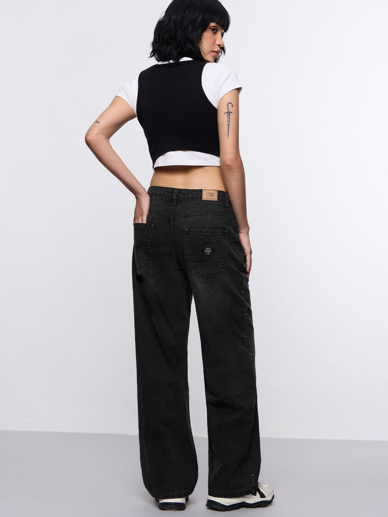 Relaxed Straight-Fit Denim: Killing It Women Straight Denims