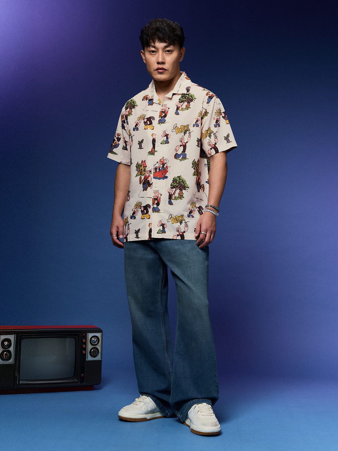 Cotton Linen: Popeye Family Cotton Linen Shirts