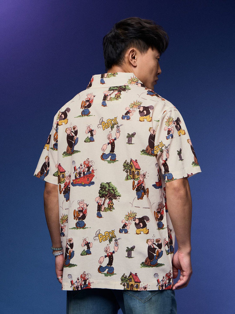 Cotton Linen: Popeye Family Cotton Linen Shirts