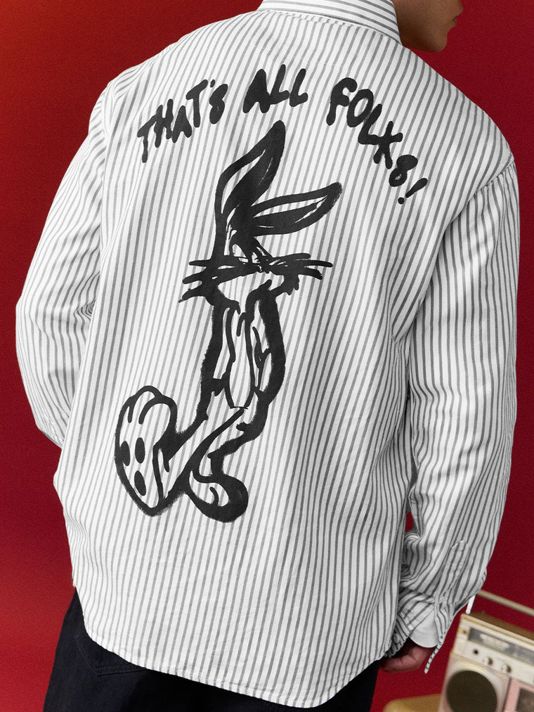 Looney Tunes: That's All Folks Men Relaxed Shirts