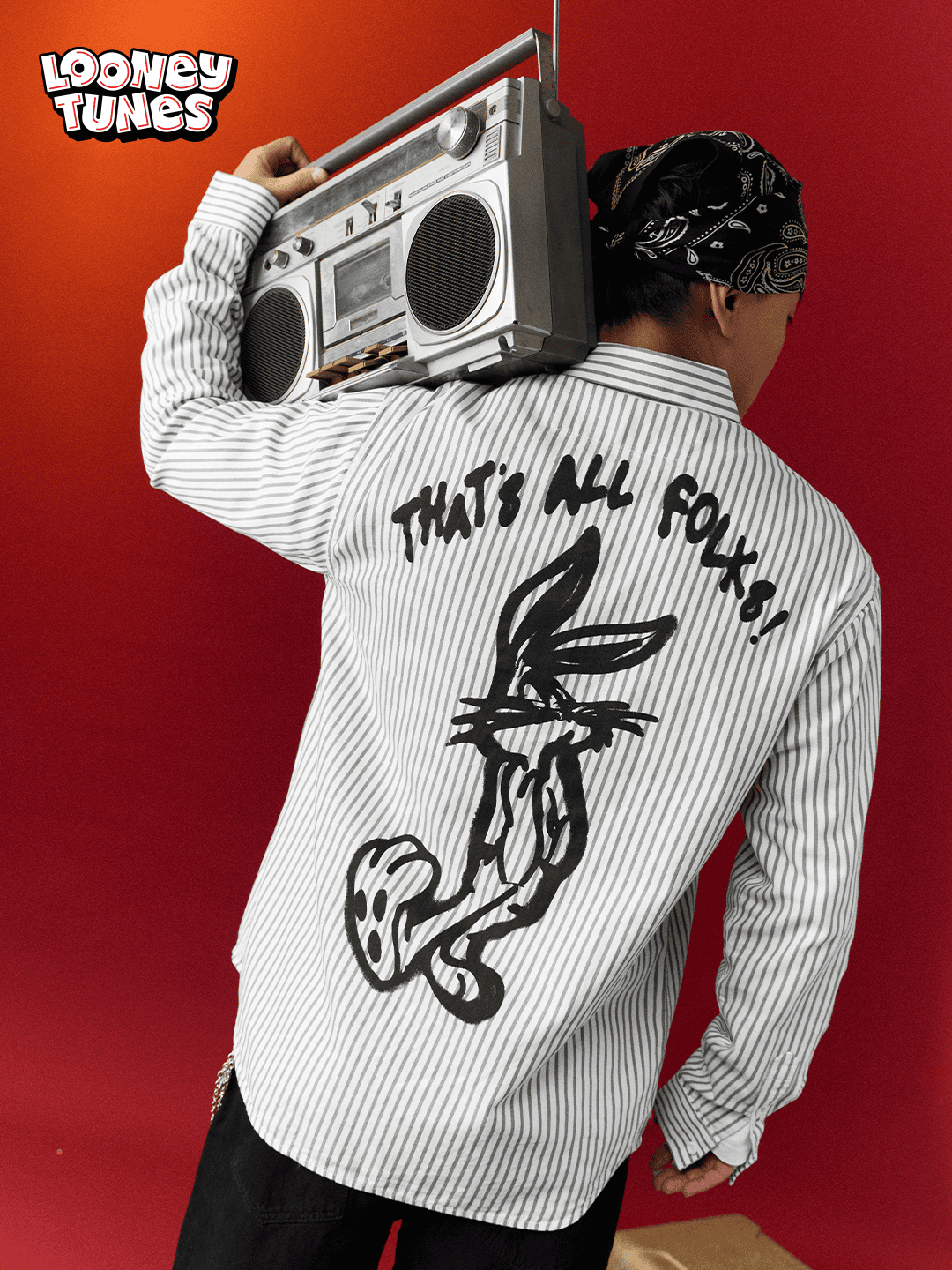 Looney Tunes: That's All Folks Men Relaxed Shirts