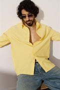 Textured Shirt: Buttercream Men Textured Shirts