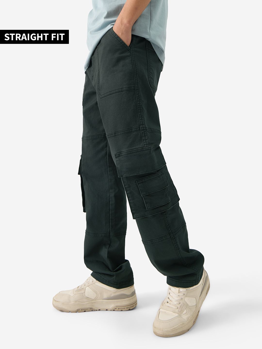 Solids: Greenlake Men Cargo Jeans