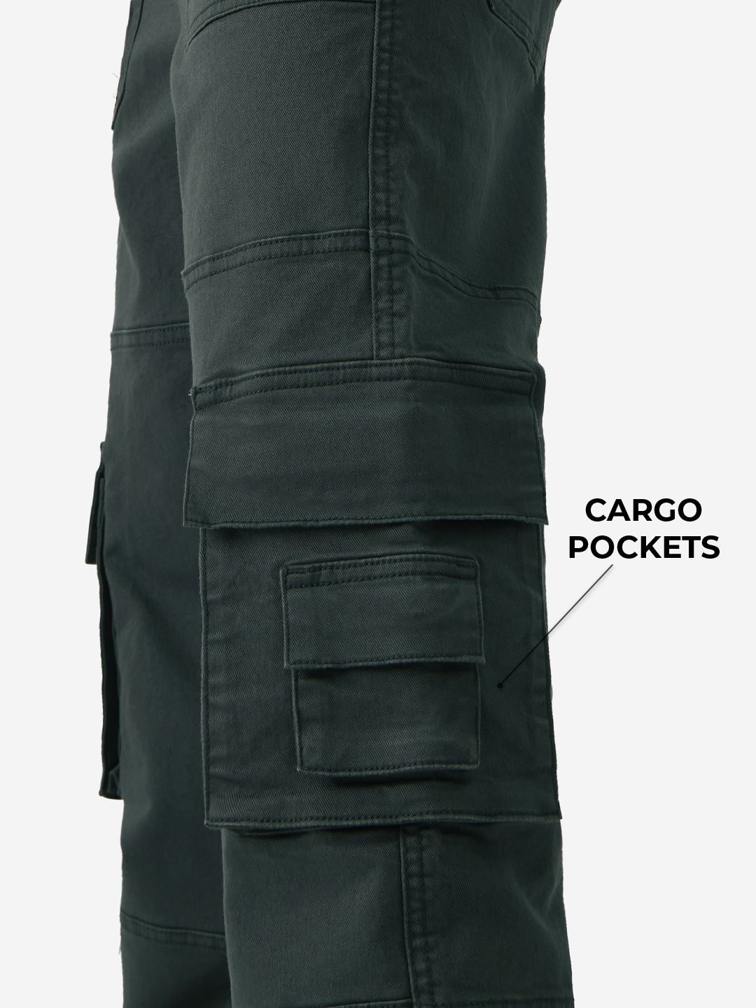 Solids: Greenlake Men Cargo Jeans