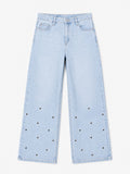 Wide-Leg Denim: Frosted Blue Women Wide Denims