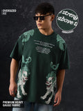 Tibetan Tales: The Snow Lion Oversized T-Shirts