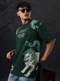 Tibetan Tales: The Snow Lion Oversized T-Shirts
