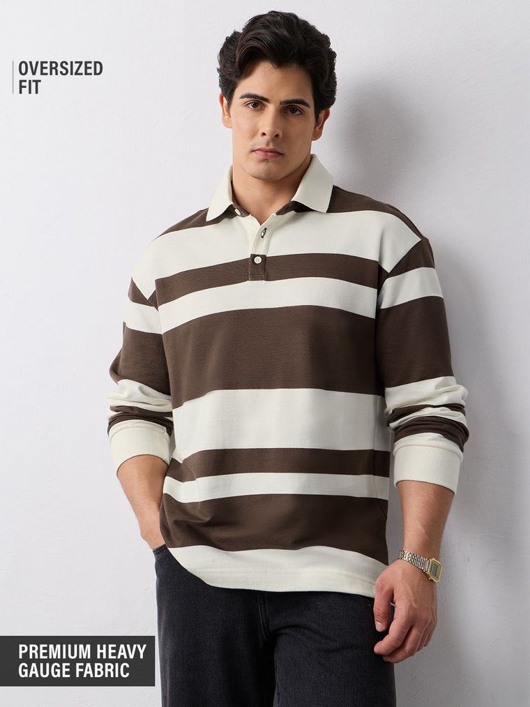 Rugby Polo: Mocha Men Rugby Polos