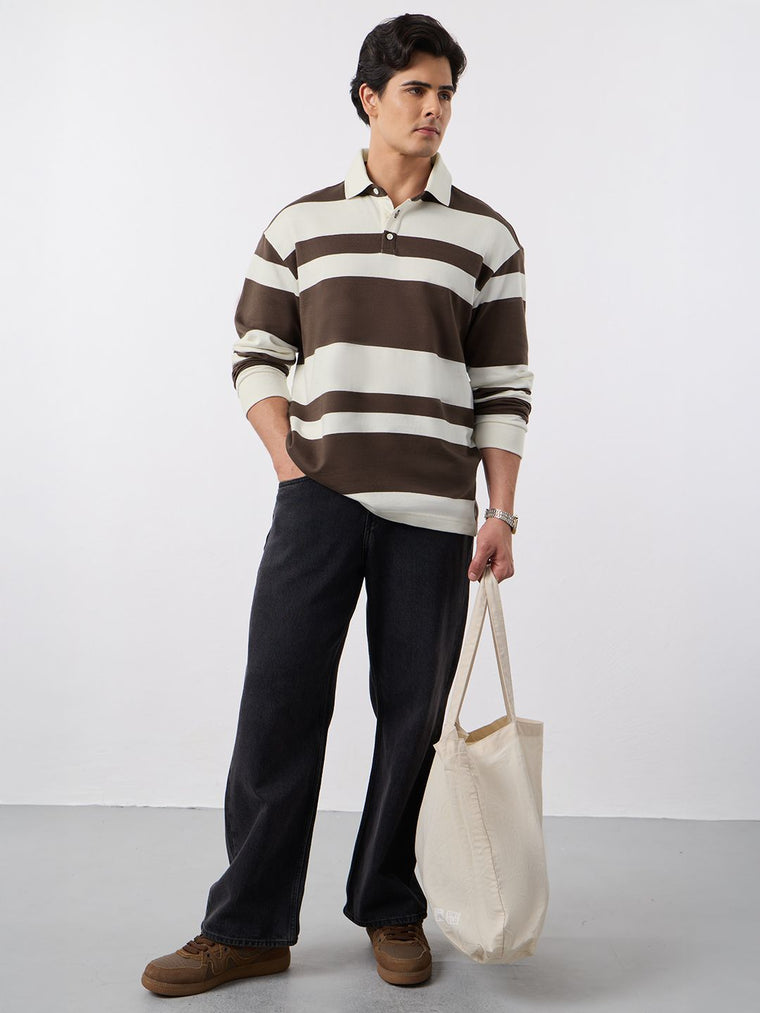 Rugby Polo: Mocha Men Rugby Polos