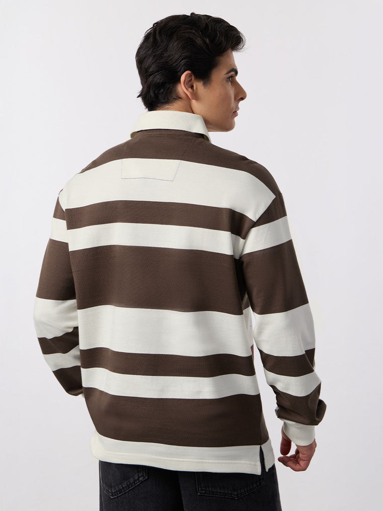 Rugby Polo: Mocha Men Rugby Polos