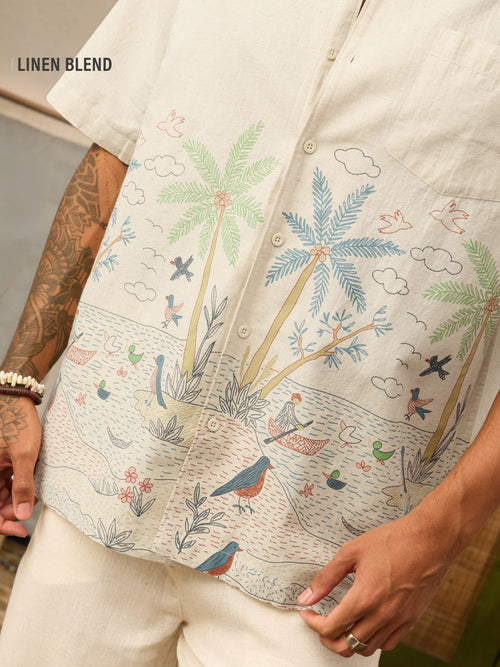 Cotton Linen: Coastal Vibe Cotton Linen Shirts